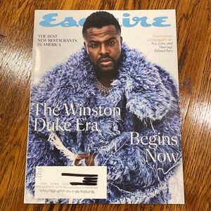 Esquire Magazine - Winter 2022/2023 - Winston Duke - Never read!     men men’s